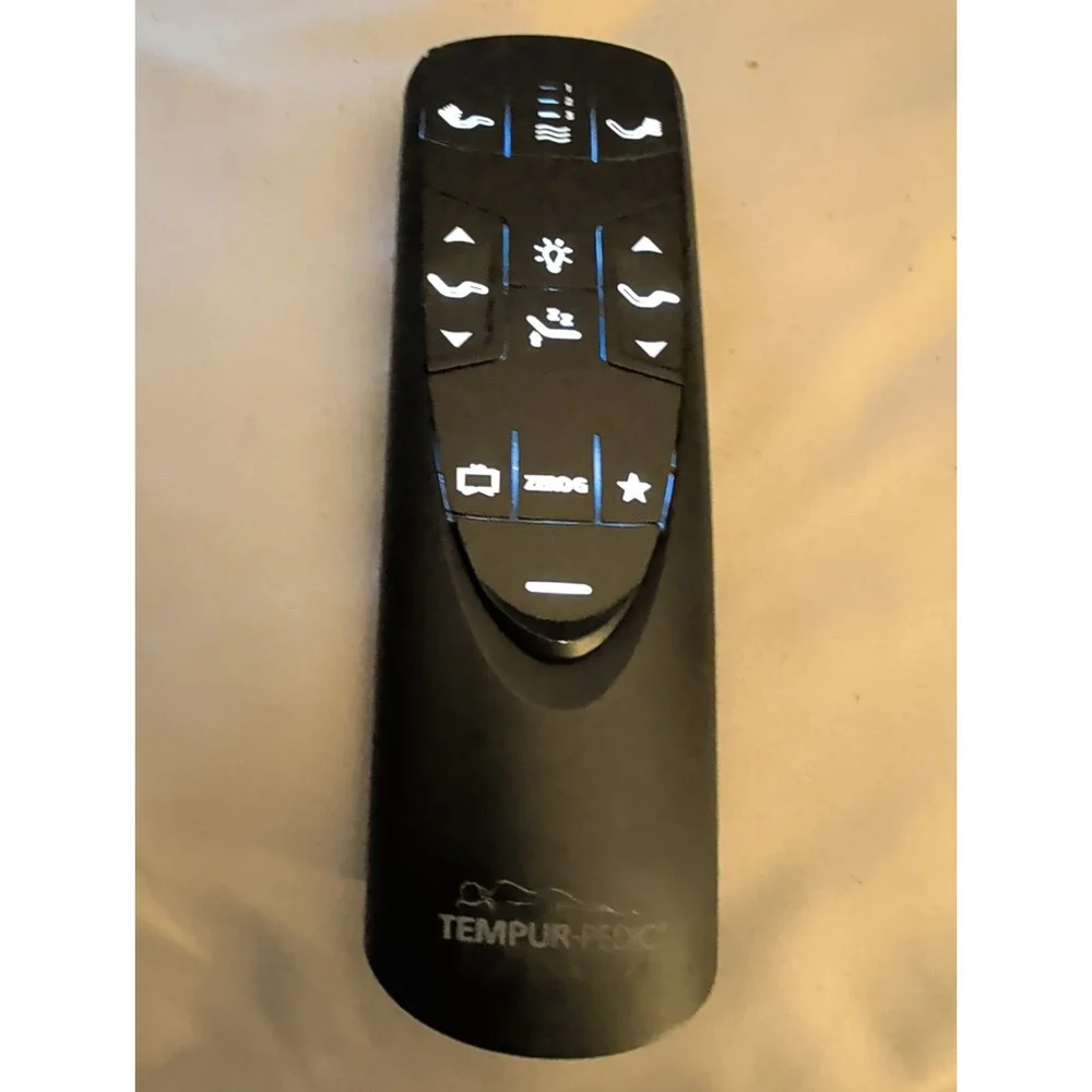 OEM Tempur-Pedic Black Remote RF358A JLDK.33.01.22 Ergo